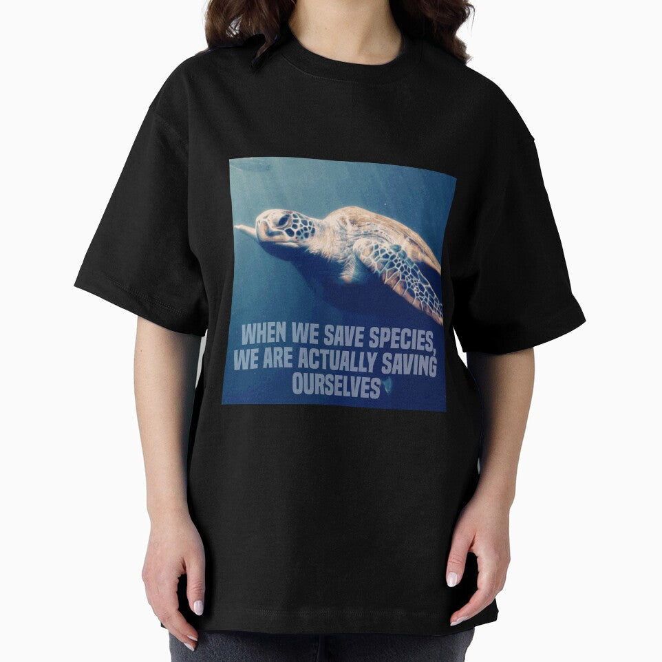 when we save species, we are actually saving ourselves.(endangered animal green sea turtle) by challengecafe