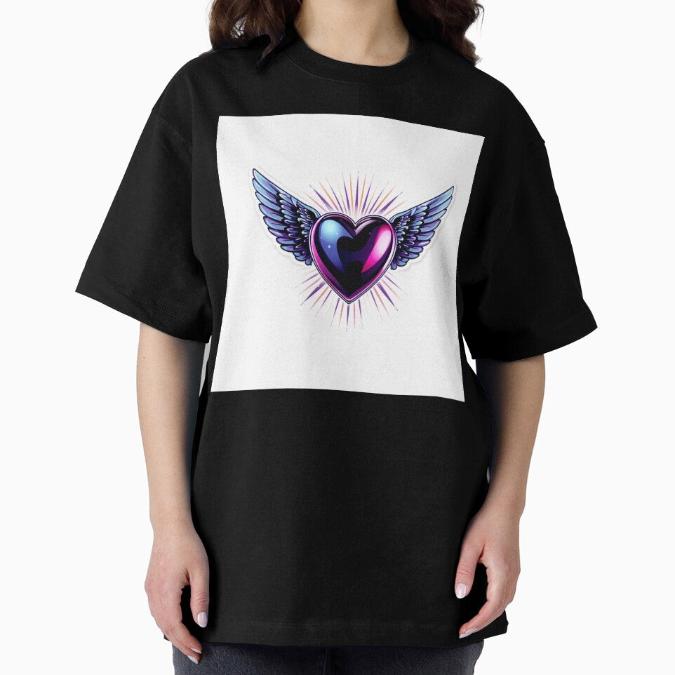 Y2K Aesthetic Chrome Heart Sticker Cyberpunk 2000s by Gulele7