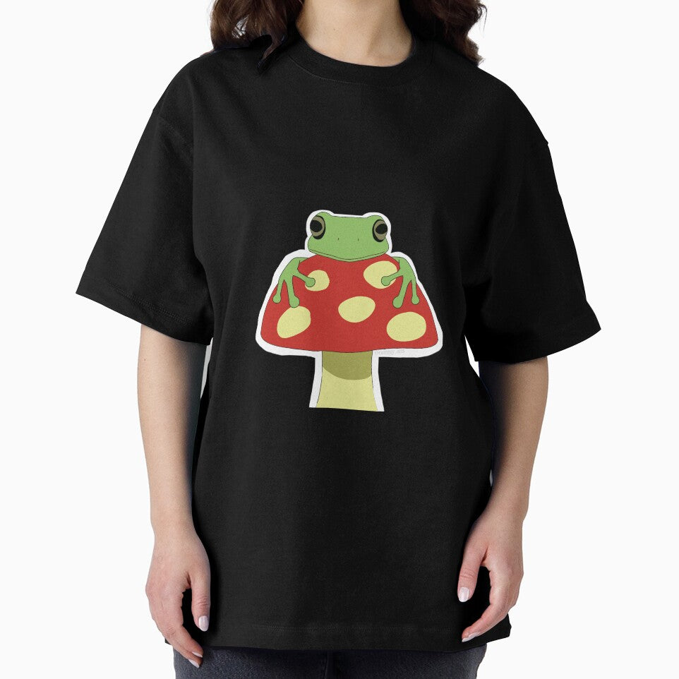 Frog on Mushroom by CammyArts