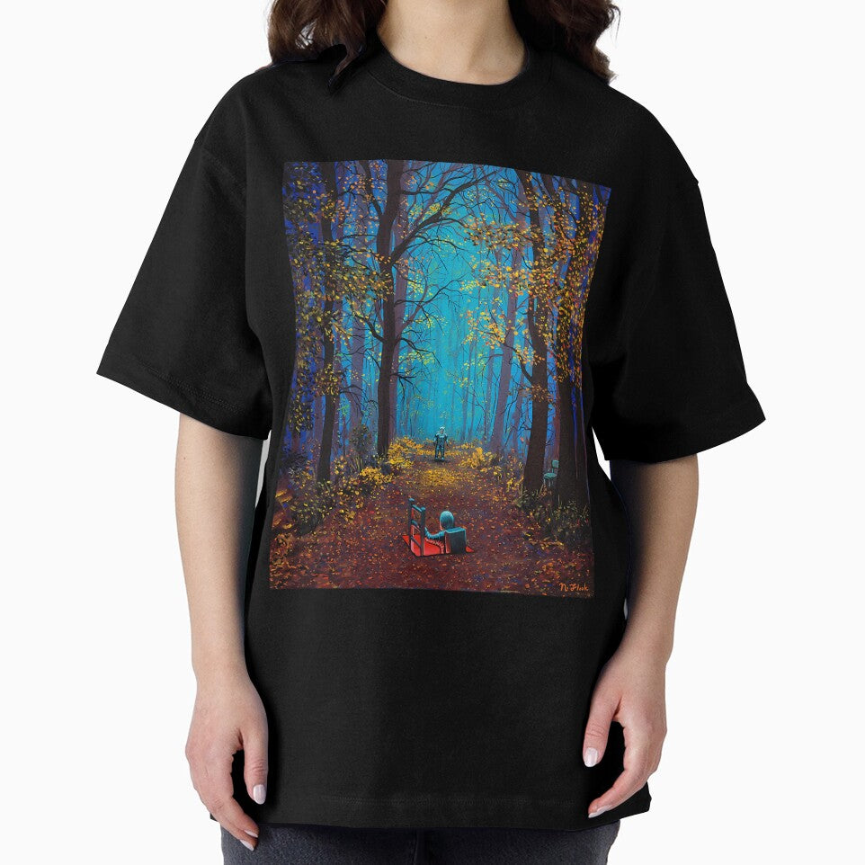 Eerie Liminal Space Autumn Forest Path by snbavrey64