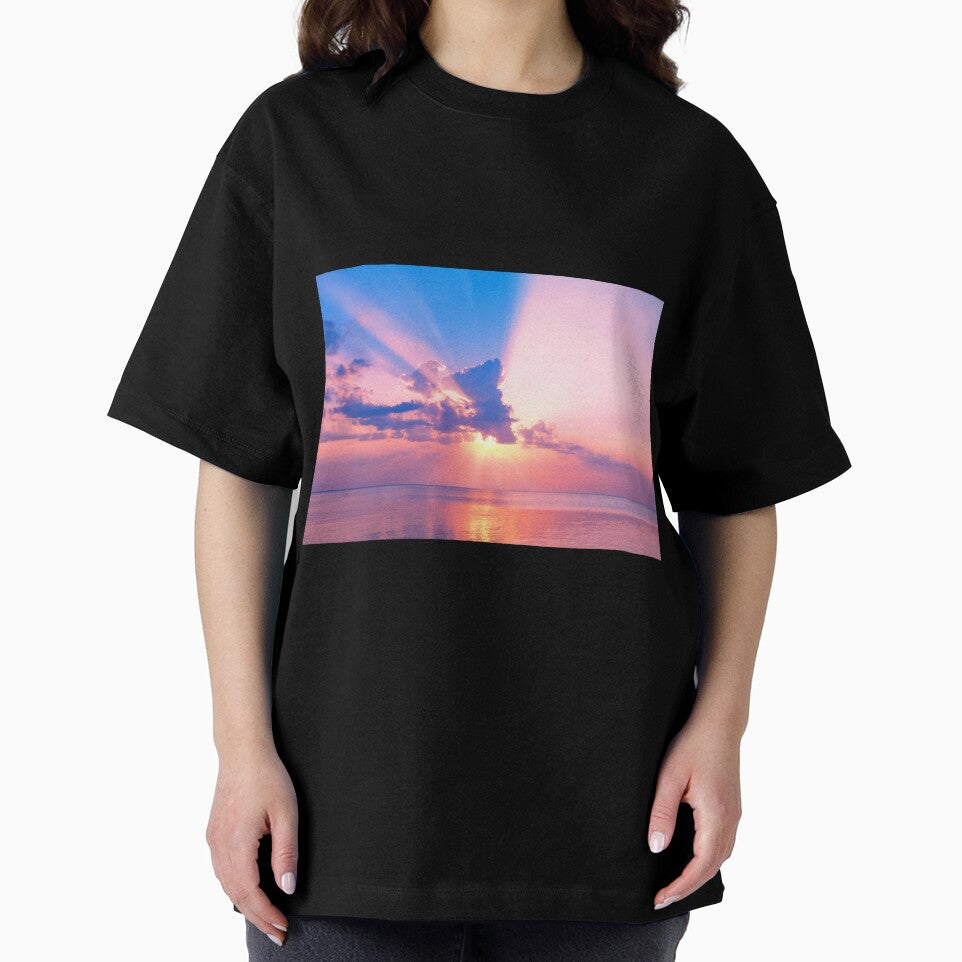 Cotton Candy Pink Ocean Sunset, Pink Beach Sunset by newburyboutique