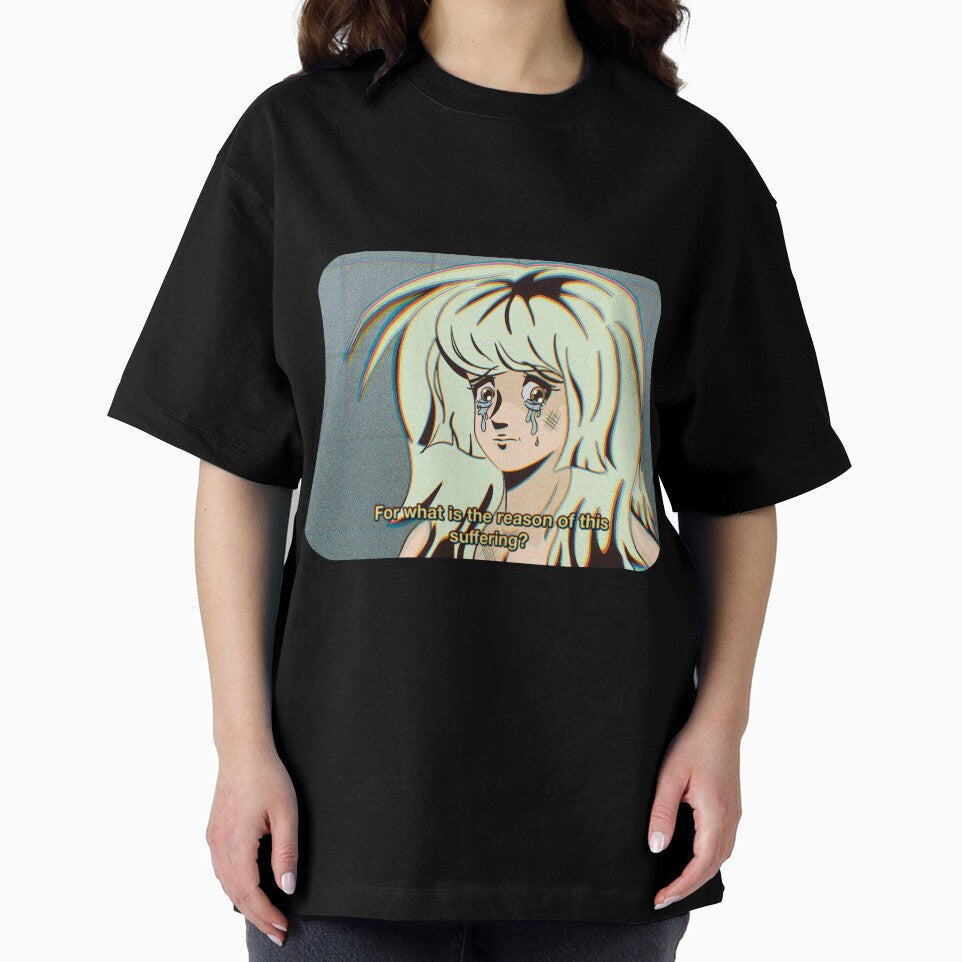 Sad 80s Anime Girl by cheeseykat-art