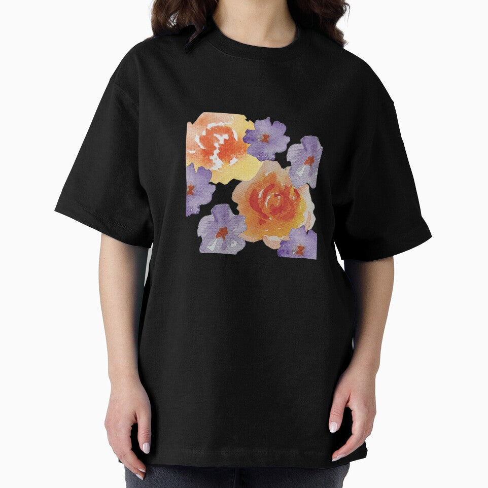Oversized watercoloured florals by PURPLEbliss