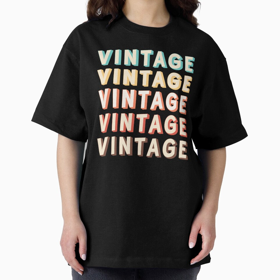 Iconic 70s Vintage Typography Art in Retro Color Palette by Deutschic