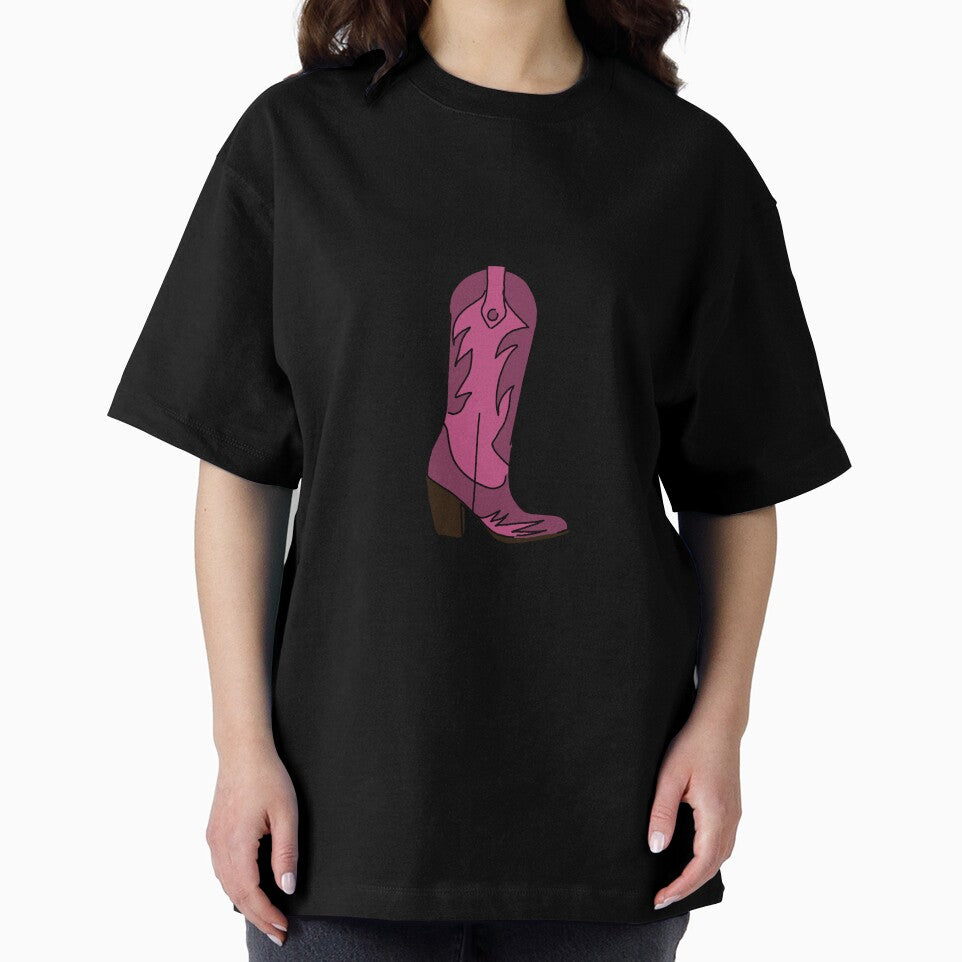 Pink Cowgirl Boots for Girls – Cute Western Cowboy Boot Illustration by Rosadraws
