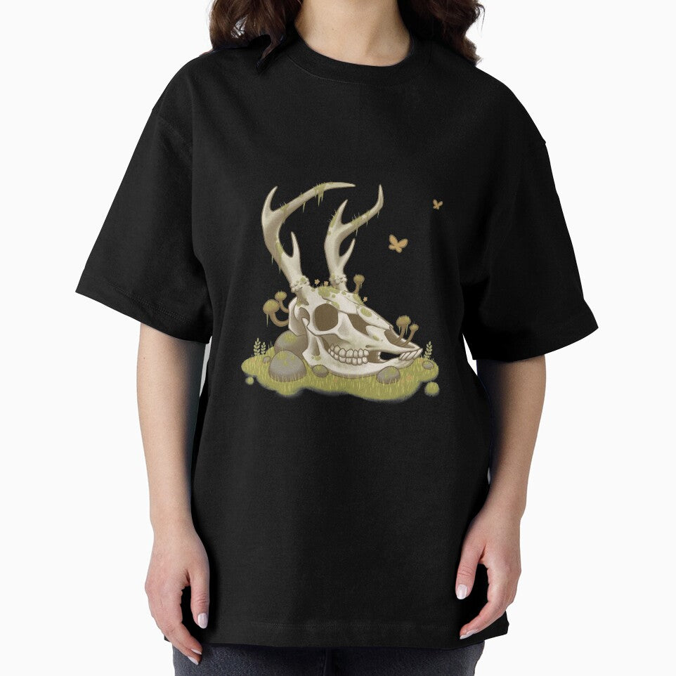 Mossy Deer Skull by HuntingForTeeth
