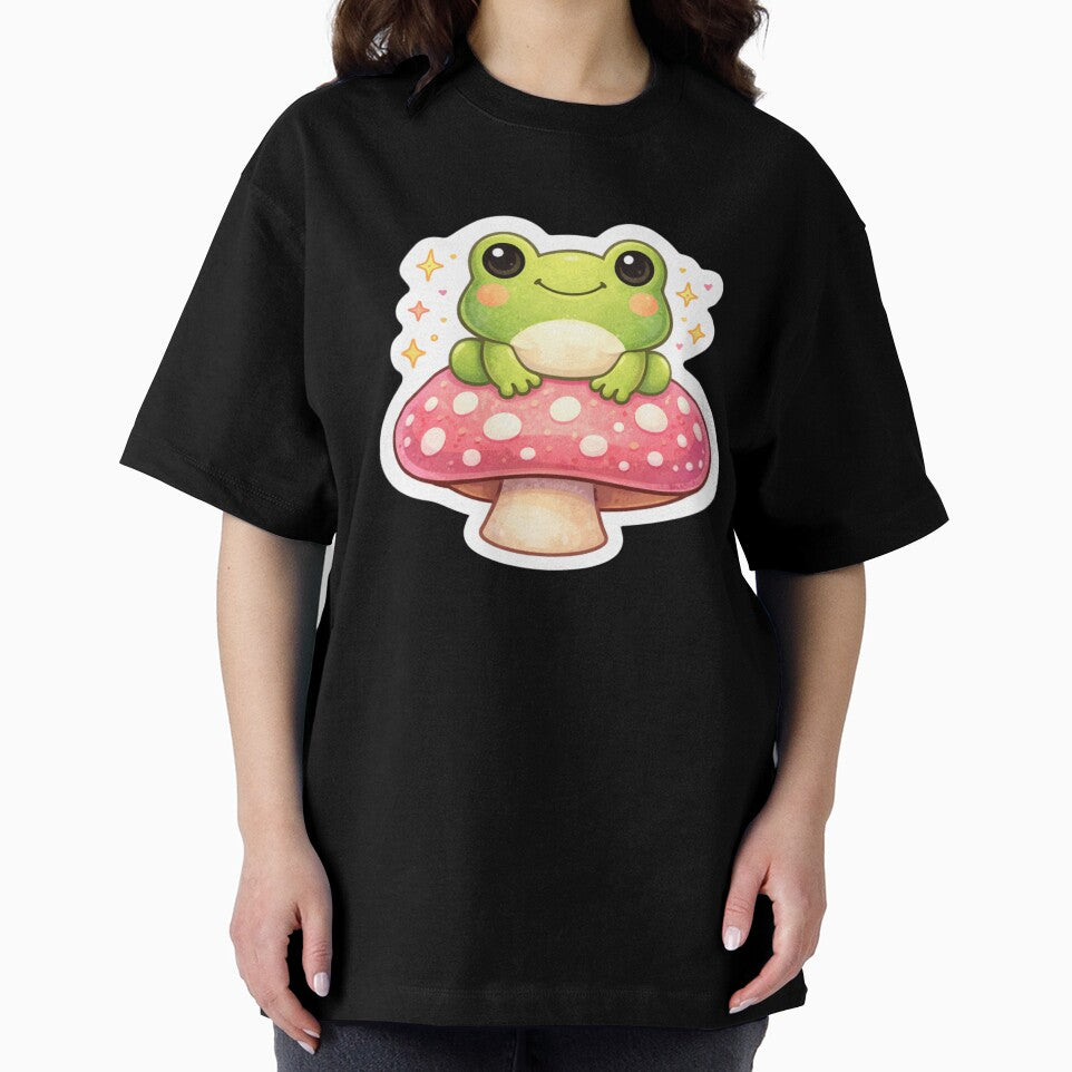 Frog On Mushroom by StickerMan17