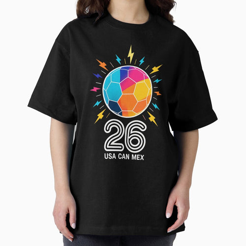 2026 Colorful Soccer Ball USA Canada Mexico 26 by dudelinart