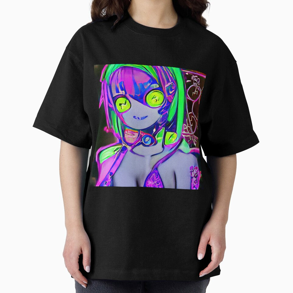 y2k punk cyber girl by Roachwaifu