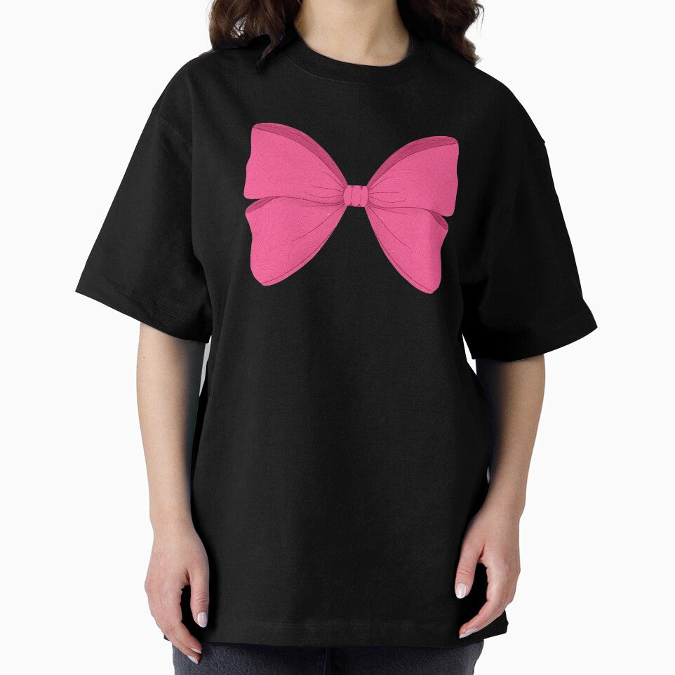Hot Pink Coquette Bow | Cute Ribbon Aesthetic | Feminine Minimalist Bow Design by Rush2Buy