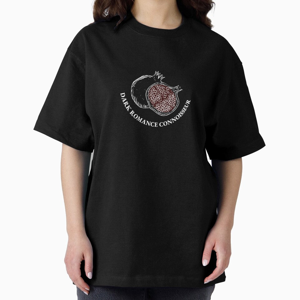 "dark romance connoisseur" kindle, pomegranate sticker by RomanceVibes