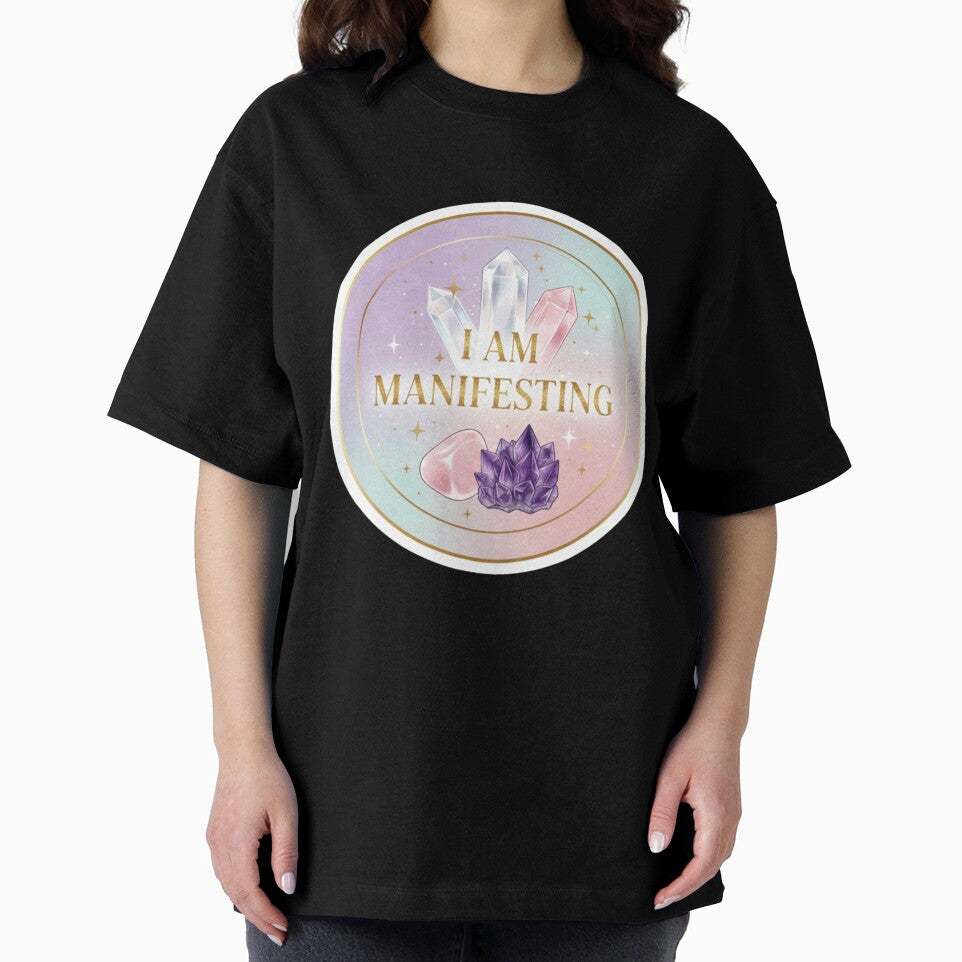 Manifesting Sticker - Crystal Healing Law of Attraction Spiritual Gift Manifestation Affirmation by RealVibeVault