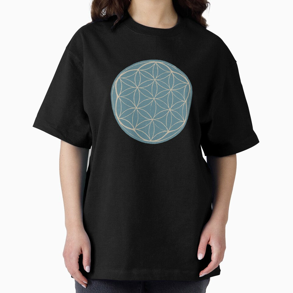 Flower of Life Linocut - Peacock + Dove by Irene Estelle
