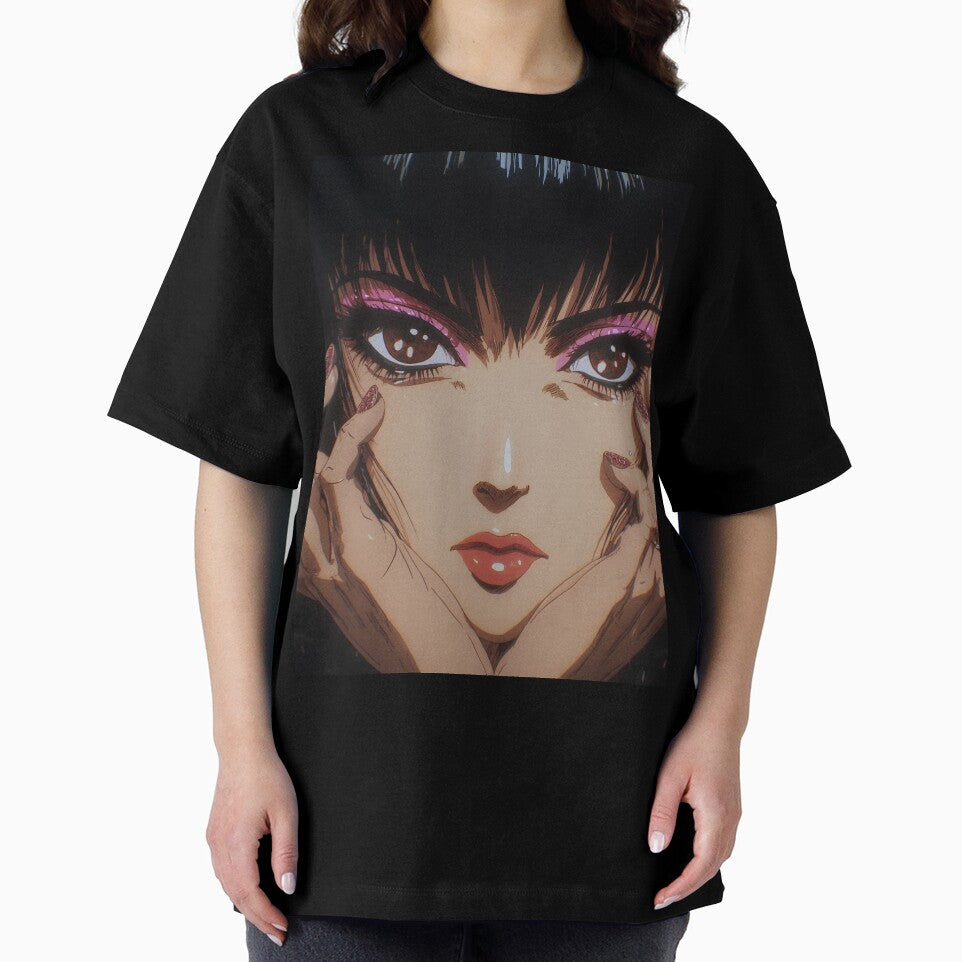 Retro Anime Aesthetic Girl - Vaporwave Style Portrait by FormaDsn