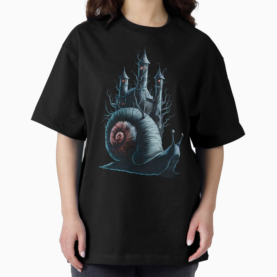 Snail Castle by Funny Vintage Stickers And T-Shirts
