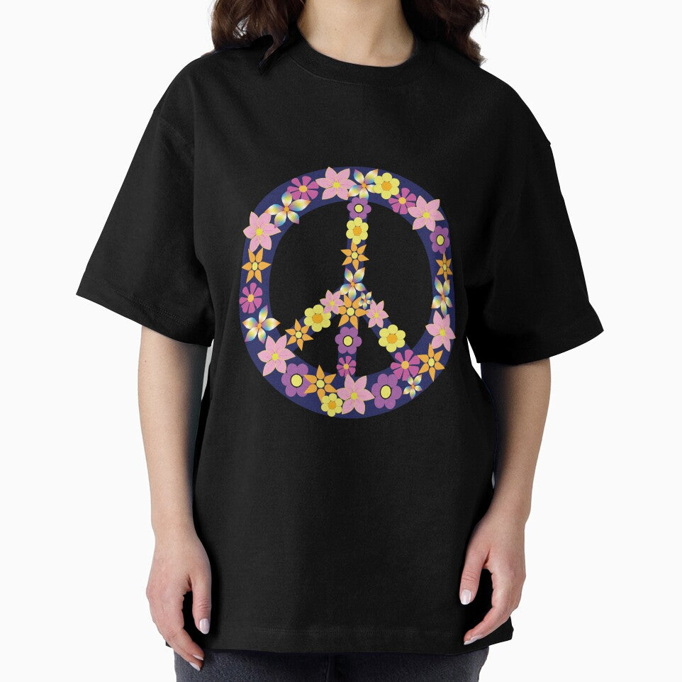 Peace Sign with Flowers by LornaHamel