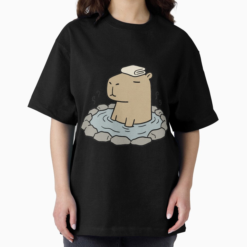 Zen Capybara Onsen - Chill Spa Day Aesthetic Sticker by 1434s