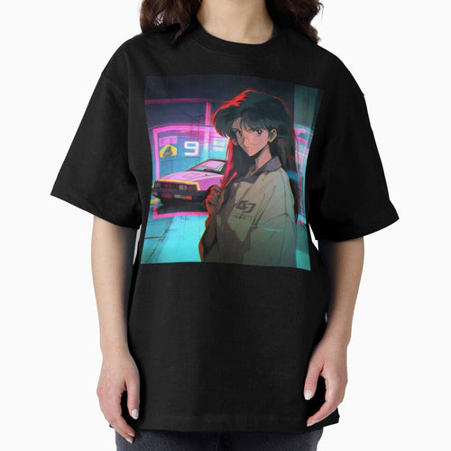 80s Anime Retro Girl Car Japanese Aesthetic Glasses Girl by glasseskyodai