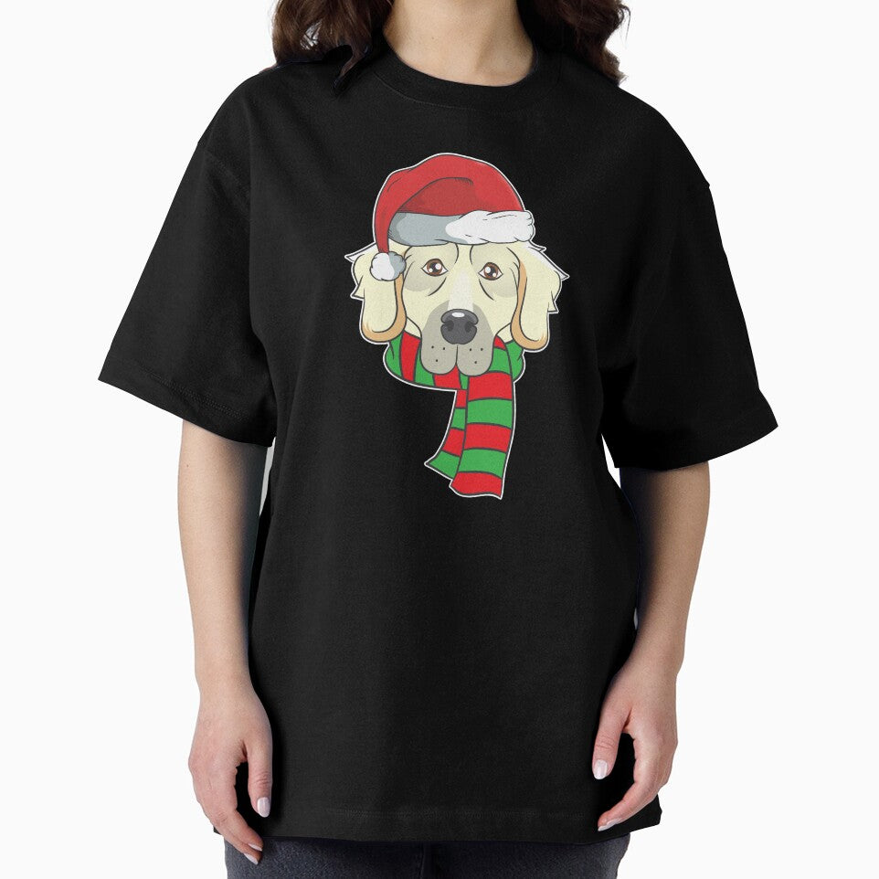 Funny Christmas Dog Xmas Santa  Golden Retriever Holiday Gift by haselshirt