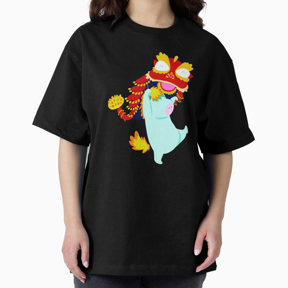 Year Of The Horse 2026 with cute horse mascot and lion dance suit by Mimick-deco
