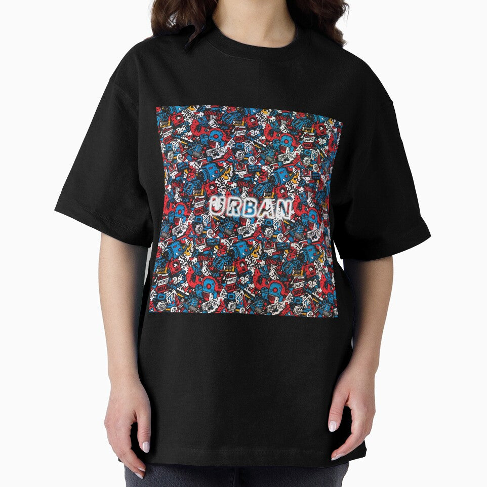 Urban Red & Blue Graffiti by Designifying