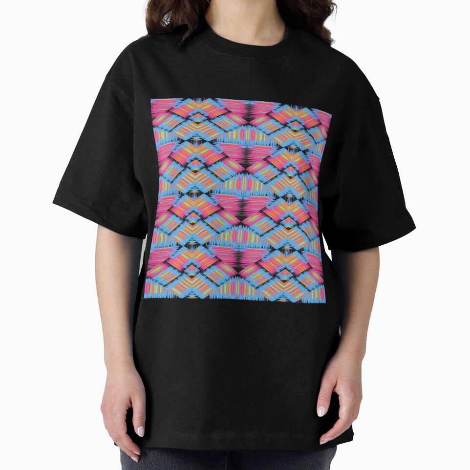 Colorful symmetrical striped patterns by RavenAMarie