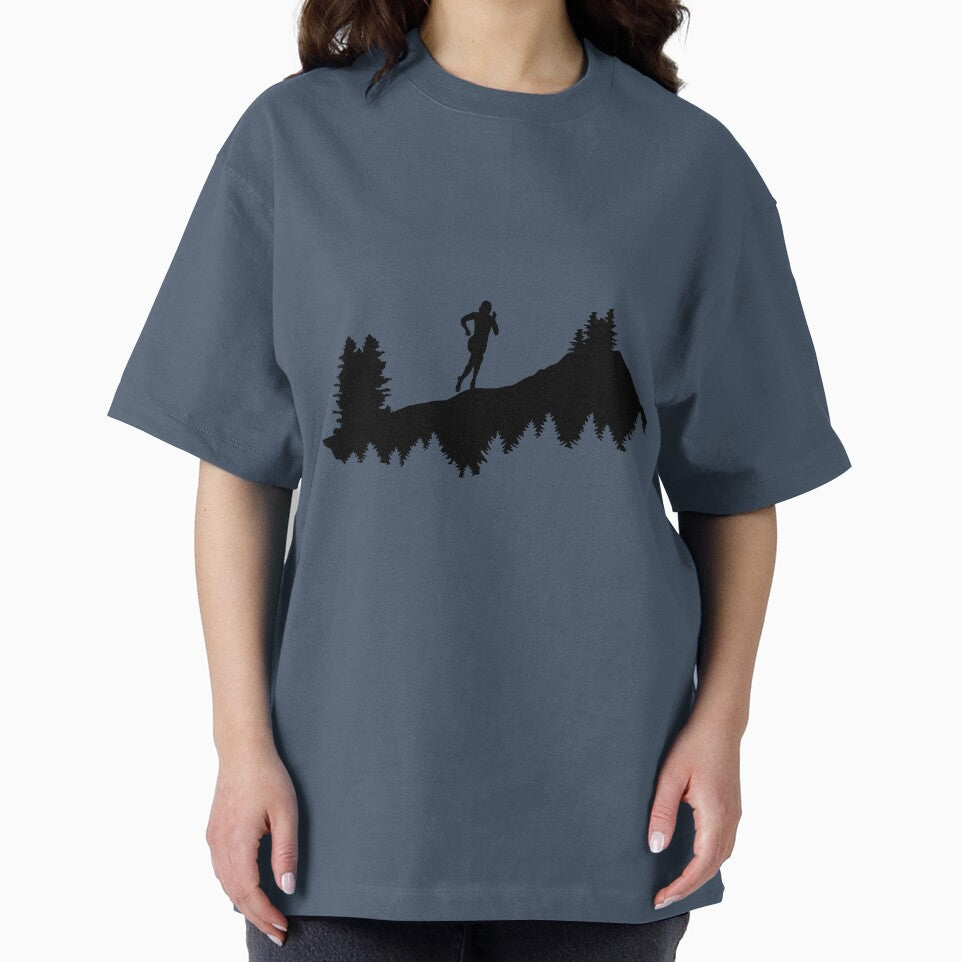 trail running, running, runner; woman by claudiasartwork