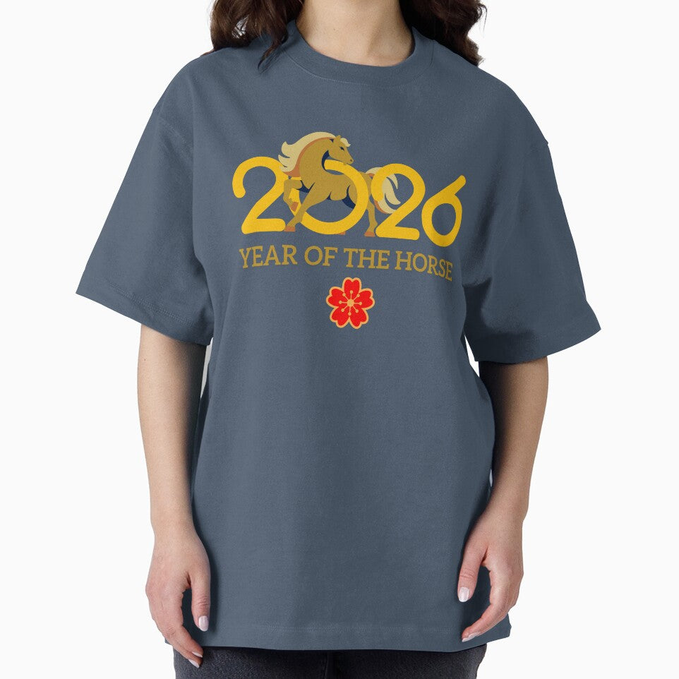 2026 Year of the Horse Lunar New Year Red and Gold by CHANCHANAI