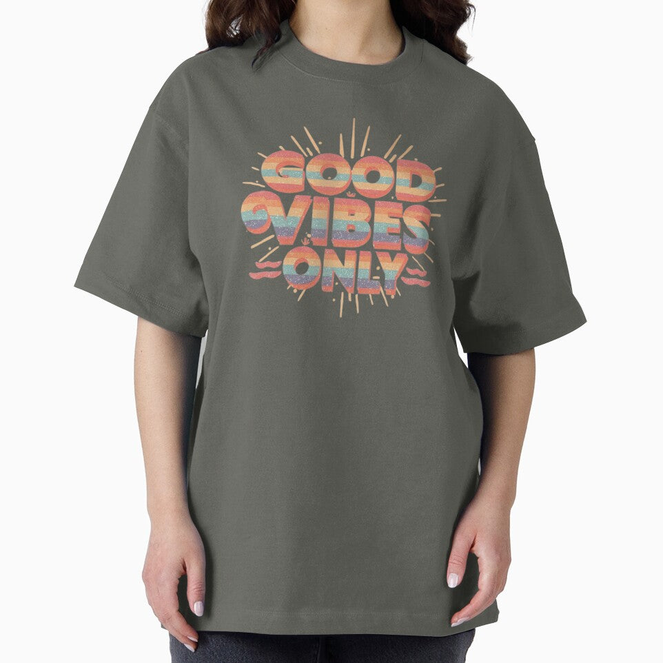 Good Vibes Only – Retro Vintage Positive Quote Design by calm-style