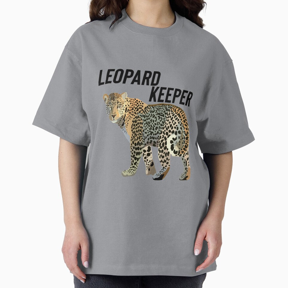 Leopard Keeper, Leopard Illustration – Majestic Big Cat Art for Wildlife Lovers by PrettylittlepastelUk