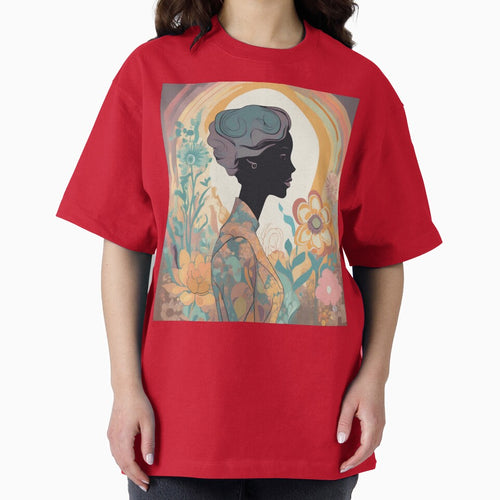 "Vintage Elegance: Pastel Lady in Retro Silhouette" by Artisticanvas