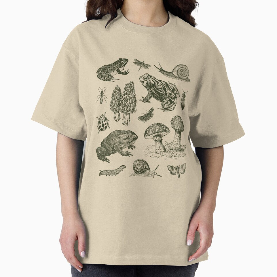 Goblincore Nature Lovers: Vintage Biology of Frogs, Mushrooms, Snails, and Moths for Science and Natural History Fan by MinistryOfFrogs