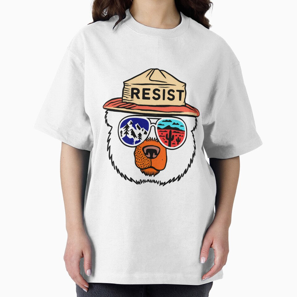 Bear Resist Protect Our National Parks - Save the environment public lands wild peace Anti Trump Fascist Fascism by HumansStuck12