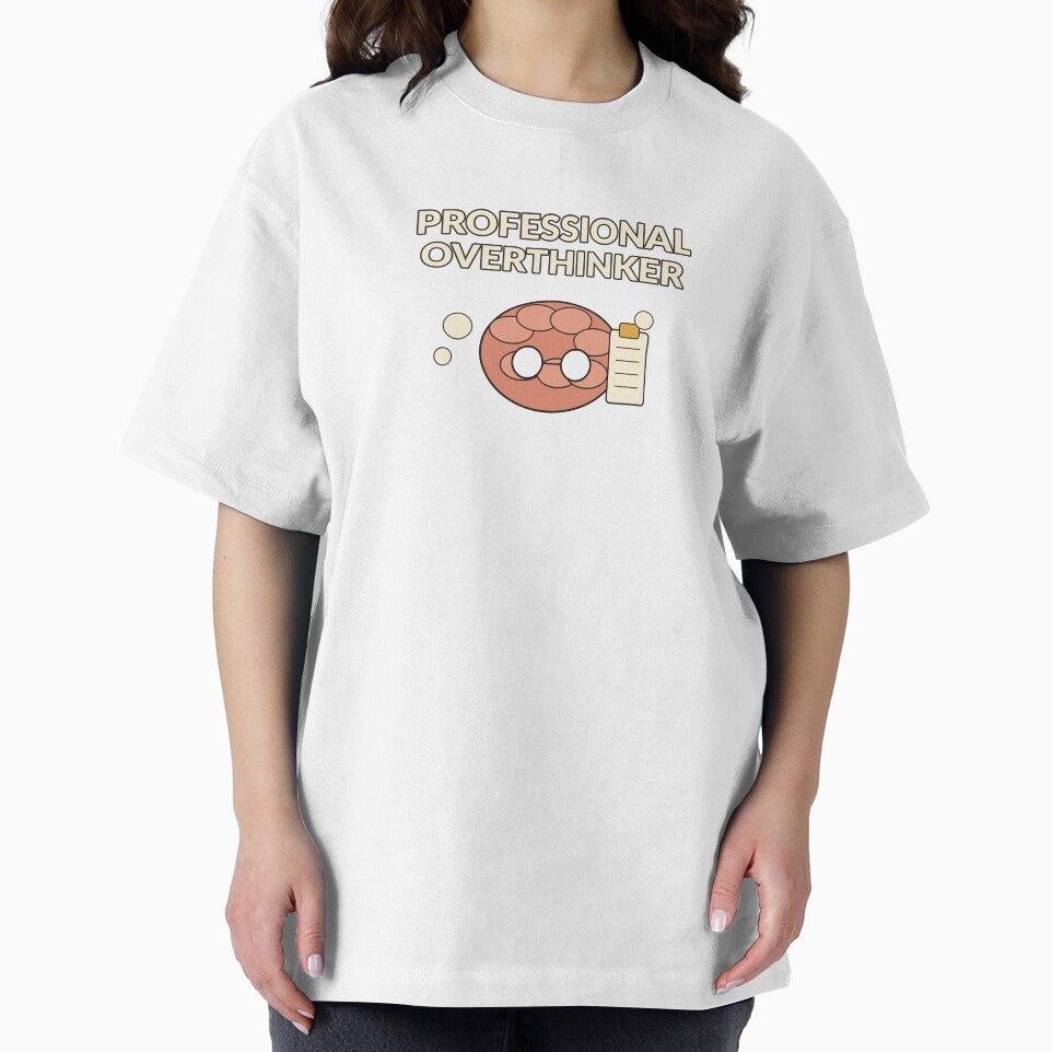 Professional Overthinker — Funny Brain Humor Design by Cozy Oddities Studio