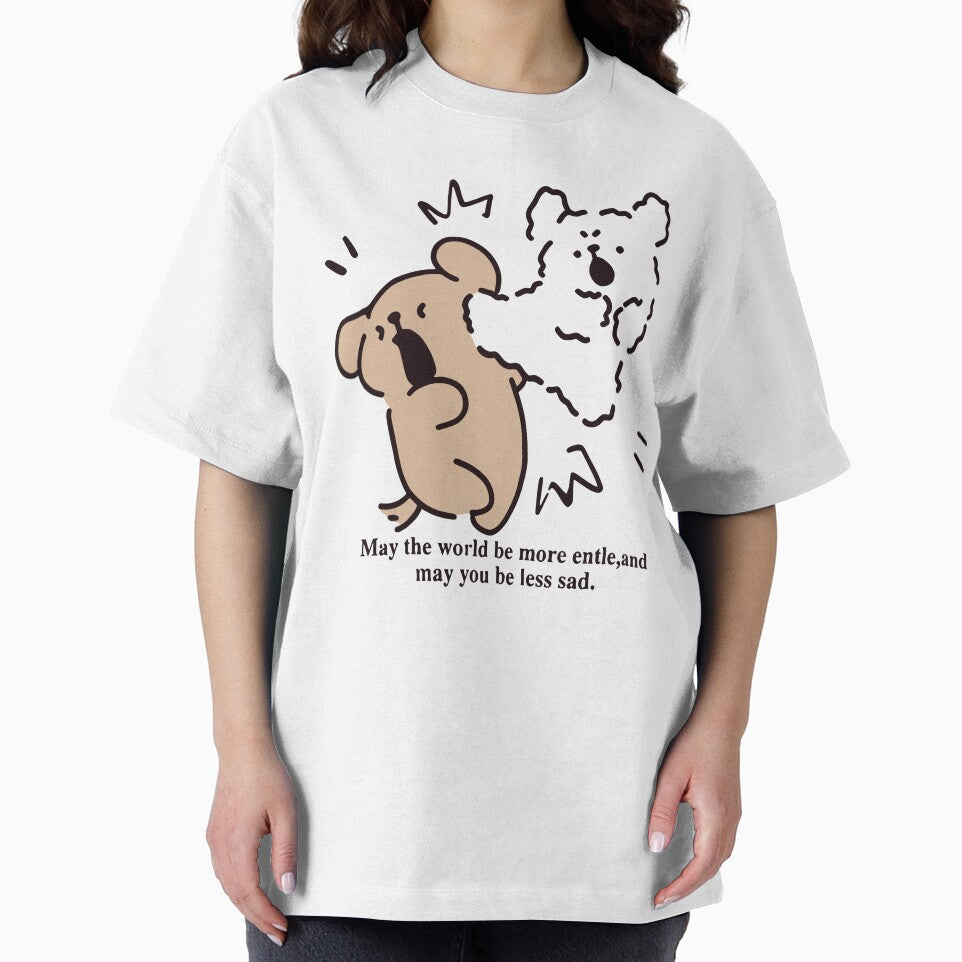 Kawaii Whimsical Cute Bears Positive Quote Line Art by Krasnovaovaova