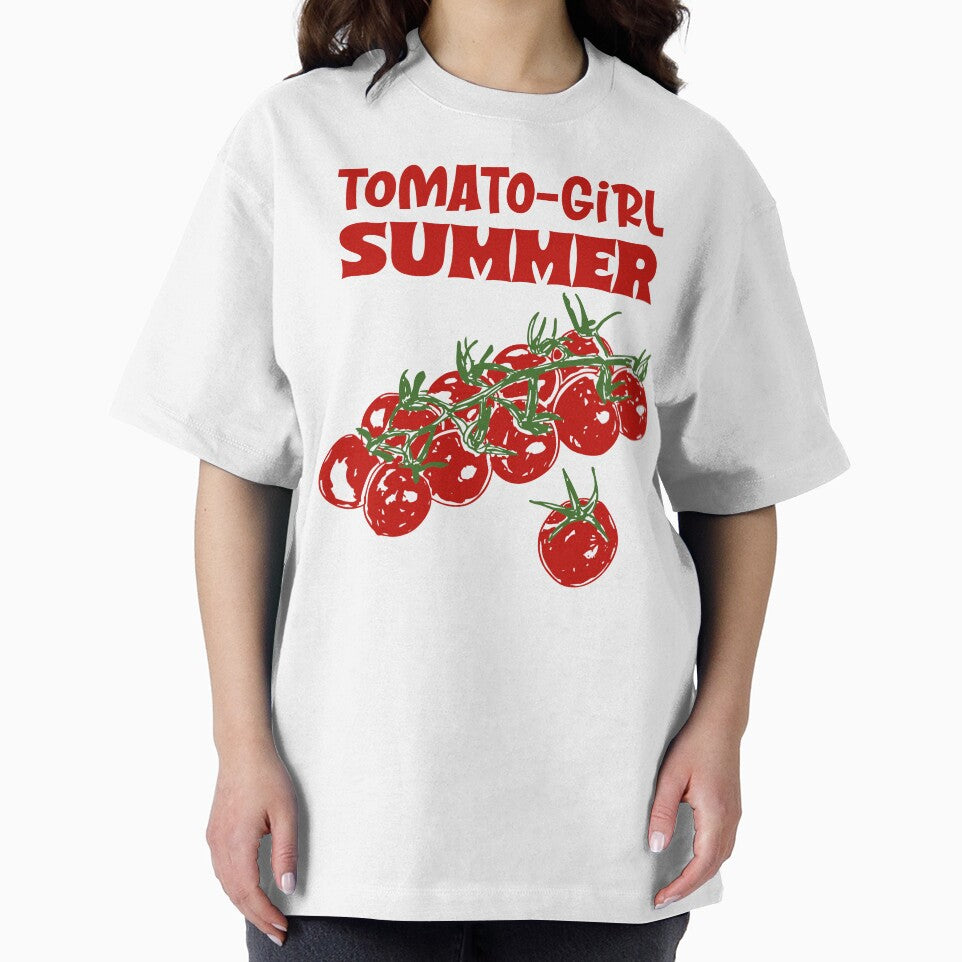 Tomato Girl Summer Aesthetic Illustration by MaiZephyr