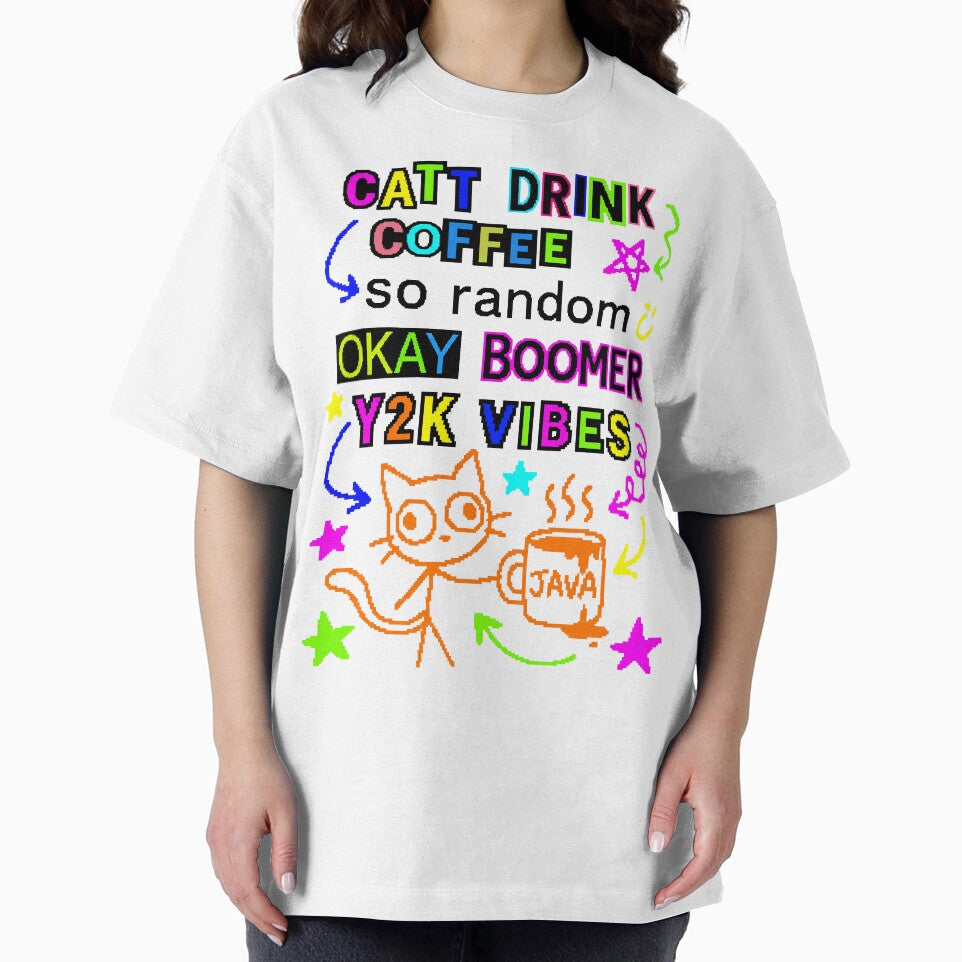 Art Coffee Cat Chaos Gen Z Aesthetic Meme by ART ATTACK ZONE