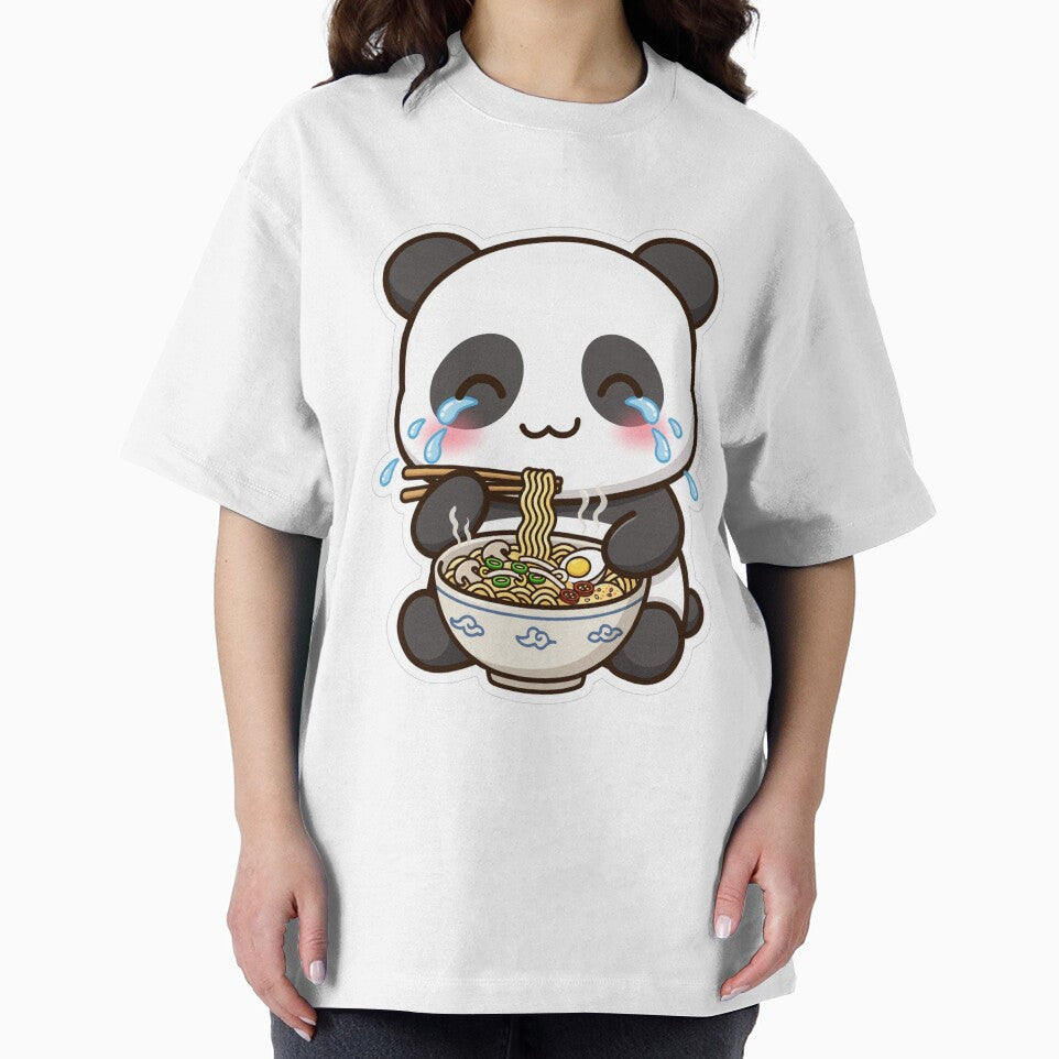 Spicy Ramen Crying Panda - Noodle Lover by plottlicht