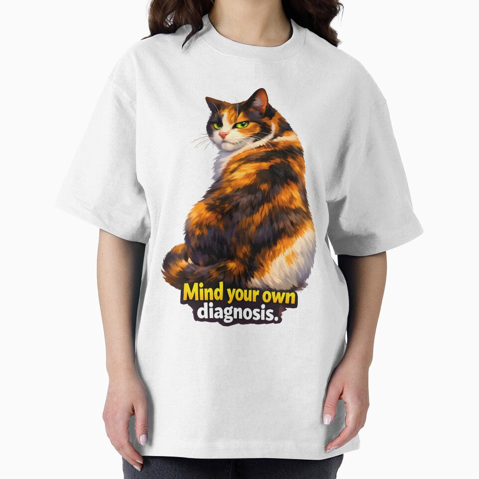 Mind Your Own Diagnosis – Sarcastic Veterinary Cat Illustration by Bettybee00