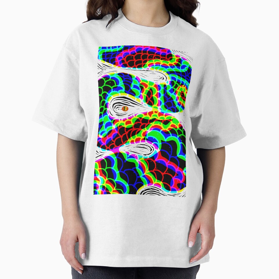 Rainbow Scales Dragon Serpent - Trippy Illusion Pattern by MAMA.art.Rio <Marsailhe_Milward>