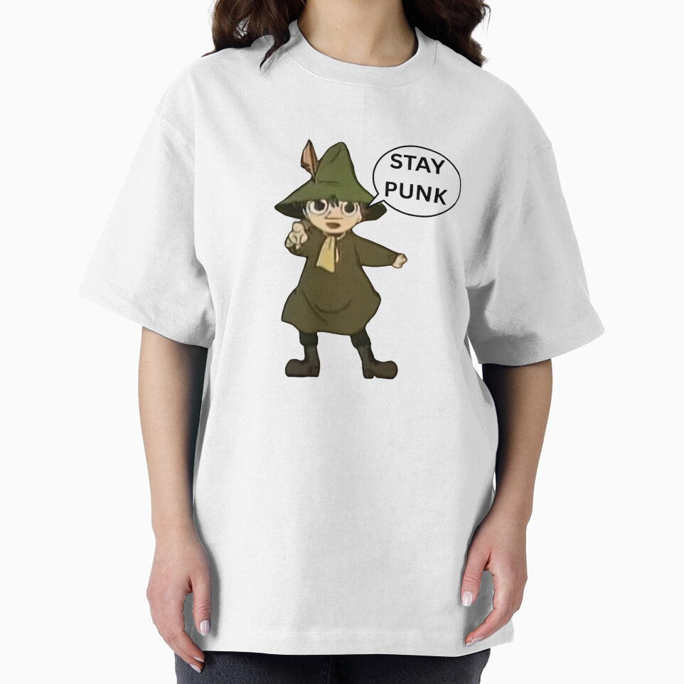 Snufkin Moomin Stay Punk by whoopie-soops