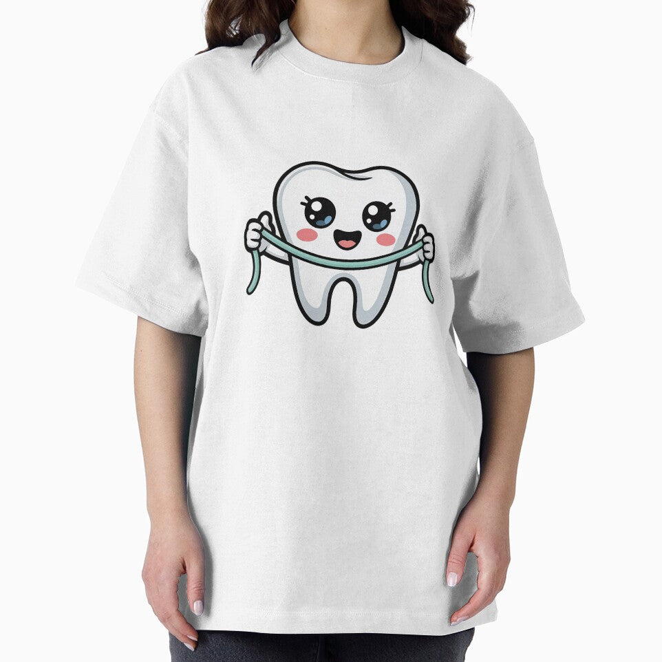 Floss Boss – Cute Kawaii Tooth Hygienist Design by Skillform Studio