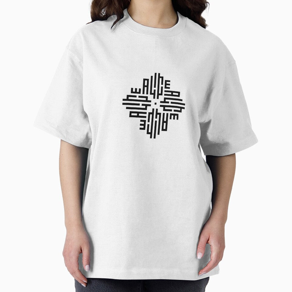 ALICE | Black  | Modern Geometric Kufi Calligraphy | From Name to Art by FOR YOUR NAME