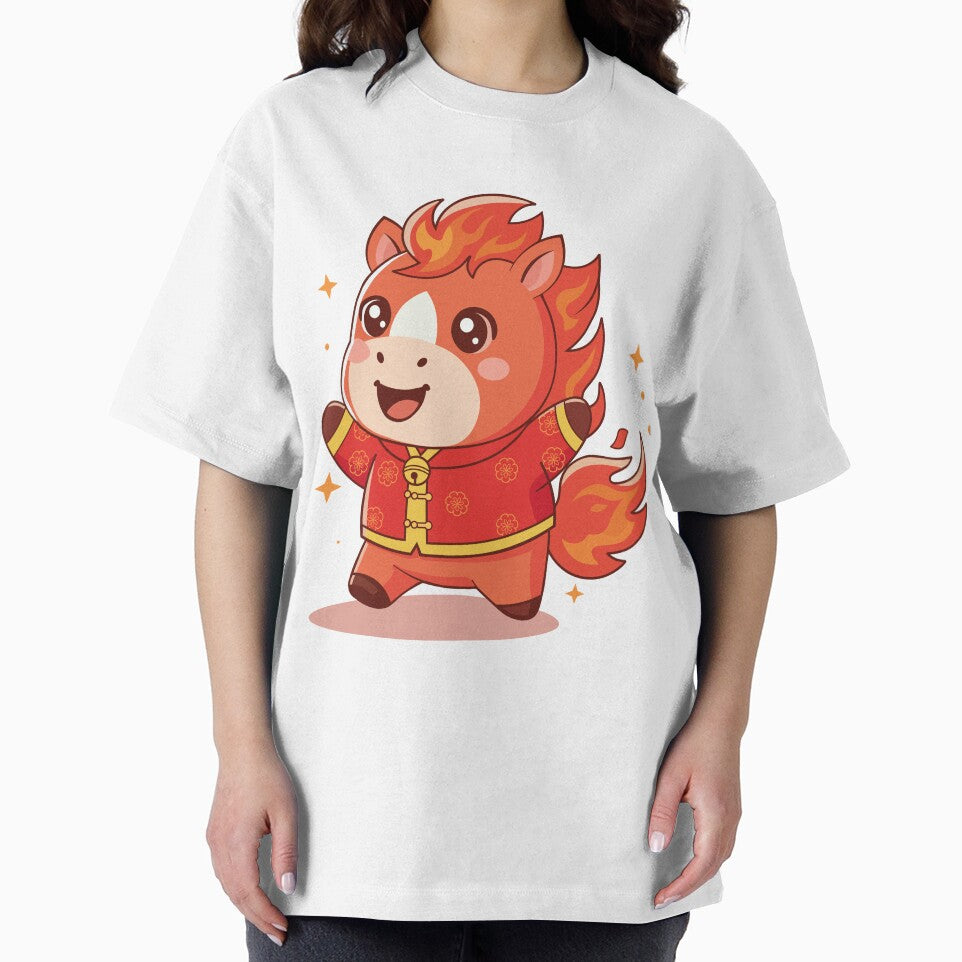 Cute Kawaii Fire Horse Chinese Zodiac Mascot by BetweenForms
