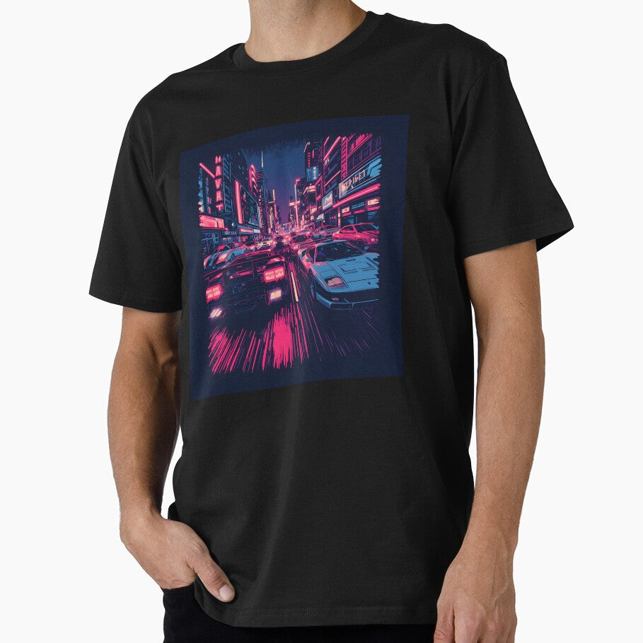 Neon Arcade Racing Retro 90s Gaming Supercar by ThePixelArchive