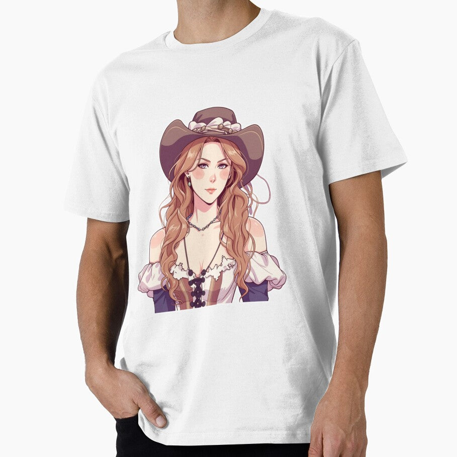 Vintage Cowgirl – Elegant Western Girl with Cowboy Hat by Zenna MT 1