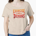 Exercise My Demons Funny Workout Motivation by printedartgoods