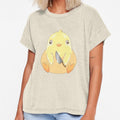 Chubby Duck with Knife by Art_with_Honesty