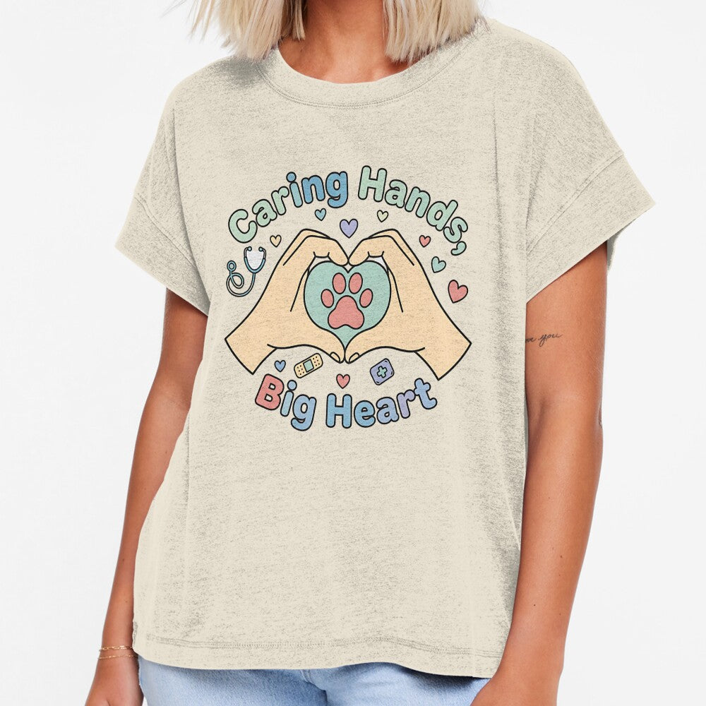 Caring Hands, Big Heart – Veterinarian Appreciation Shirt by Muzgle