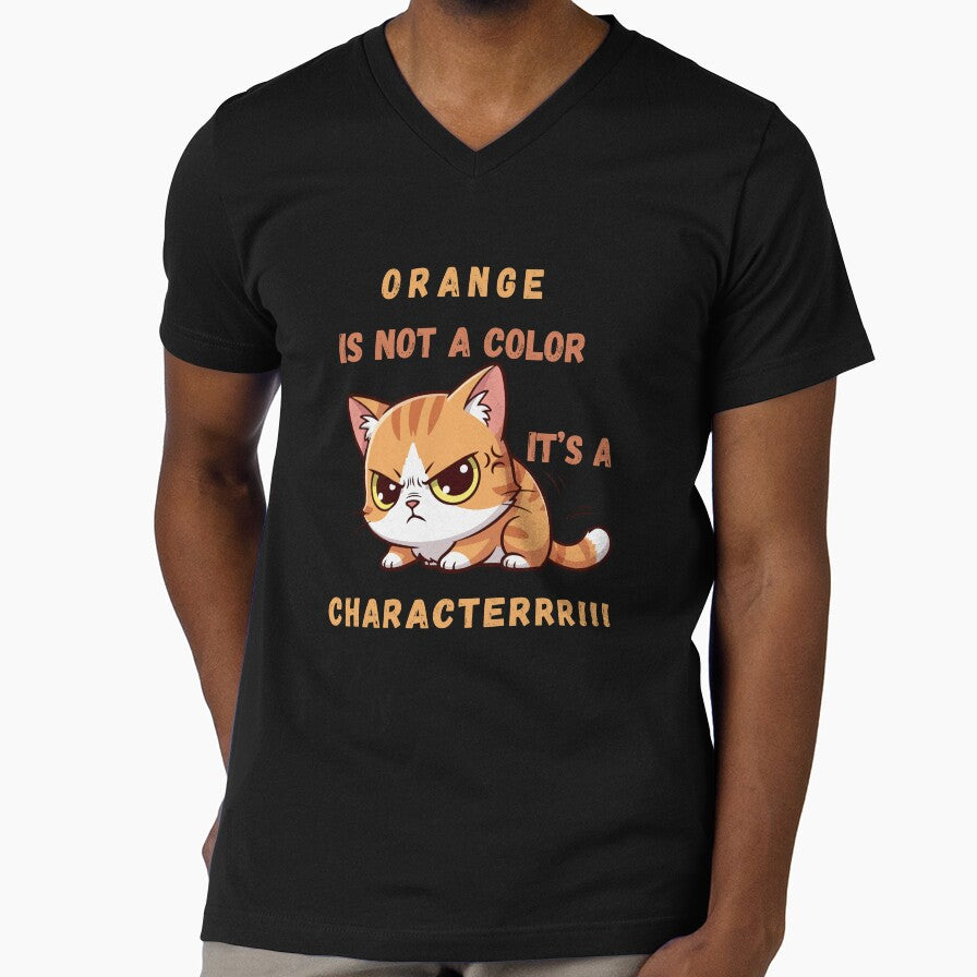 Orange Is Not A Color Funny Gift Cat Lovers by Ladys-Gents